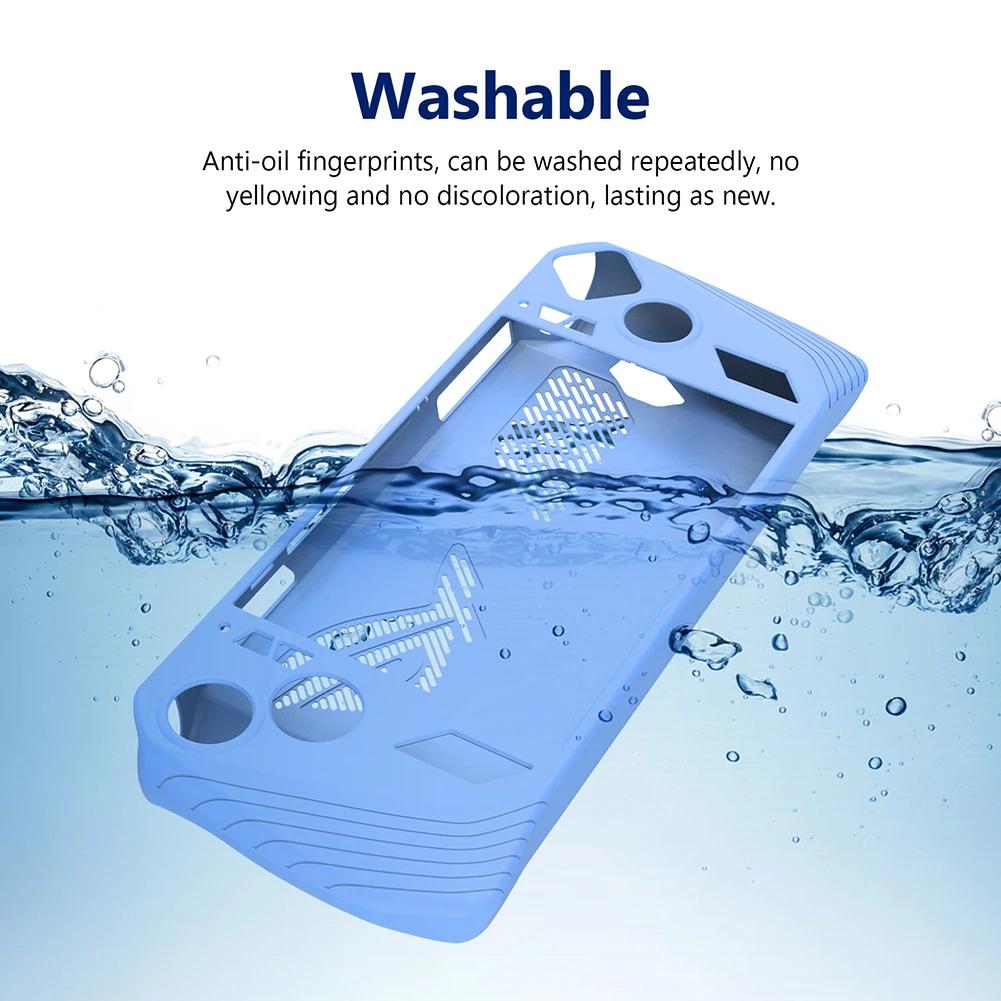Game Console Case Soft Silicone Shell Sleeve Anti-Scratch Protector Cover Sleeve Dustproof Game Accessories for ASUS ROG Ally