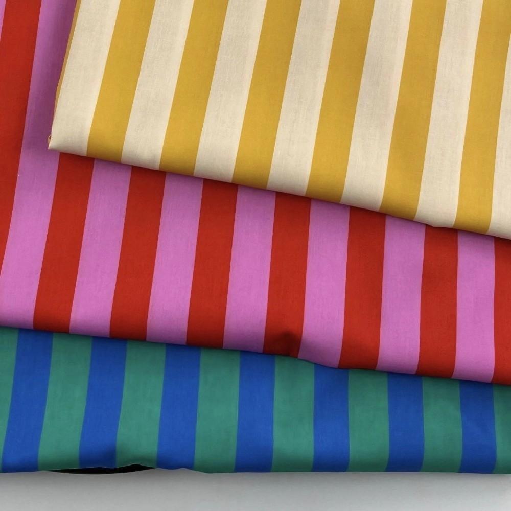 150*100cm Tkanina w Paski Pionowe Bawełna Wielokolorowa Materiał do Szycia Ubrań Sukienka Obrus Poduszka Tkanina Krawiecka