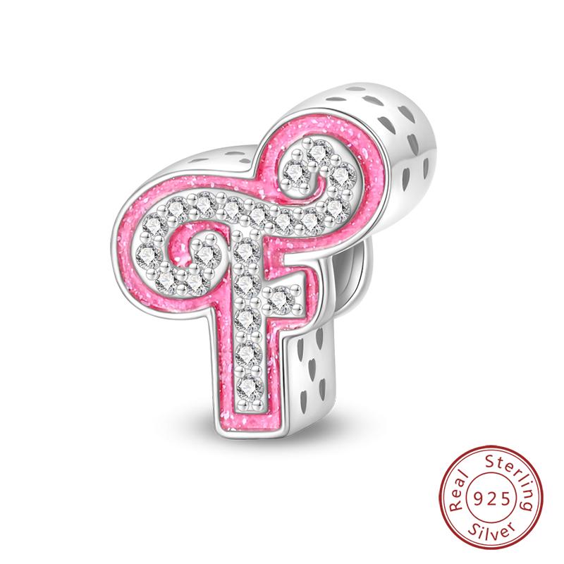 Passen Qikaola Armbänder Charms Sterlingsilber Kupfer 26 Alphabet Buchstaben Charms Perlen Für Frauen Feiner DIY Geburtstags Schmuck Geschenke