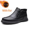 New Handmade Leather Mens Ankle Boots Outdoor Design Sneakers Man Casual High Top Shoes Non-Slip Motorcycle Boots Travel Botas
