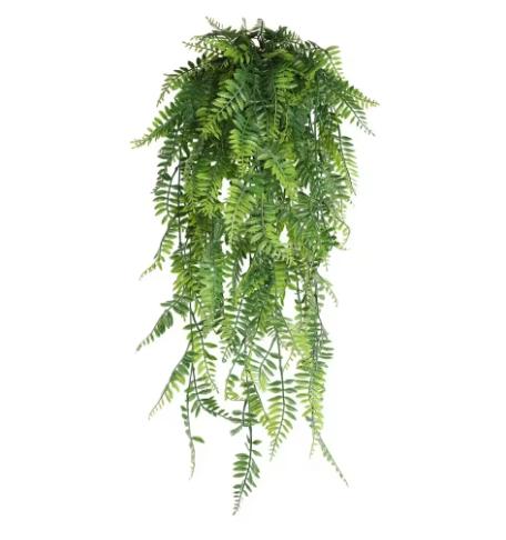 80cm Persian Fern Leaves Vines Home Room Decor Hanging Artificial Plant Plastic Leaf Grass Wedding Party Wall Balcony Decoration