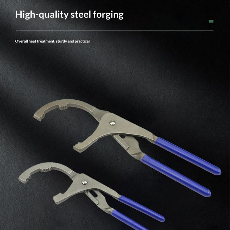 Professional Oil Filter Tool Steel Construction Nonslip Handle Universal For Various Filter Size Easy Storage