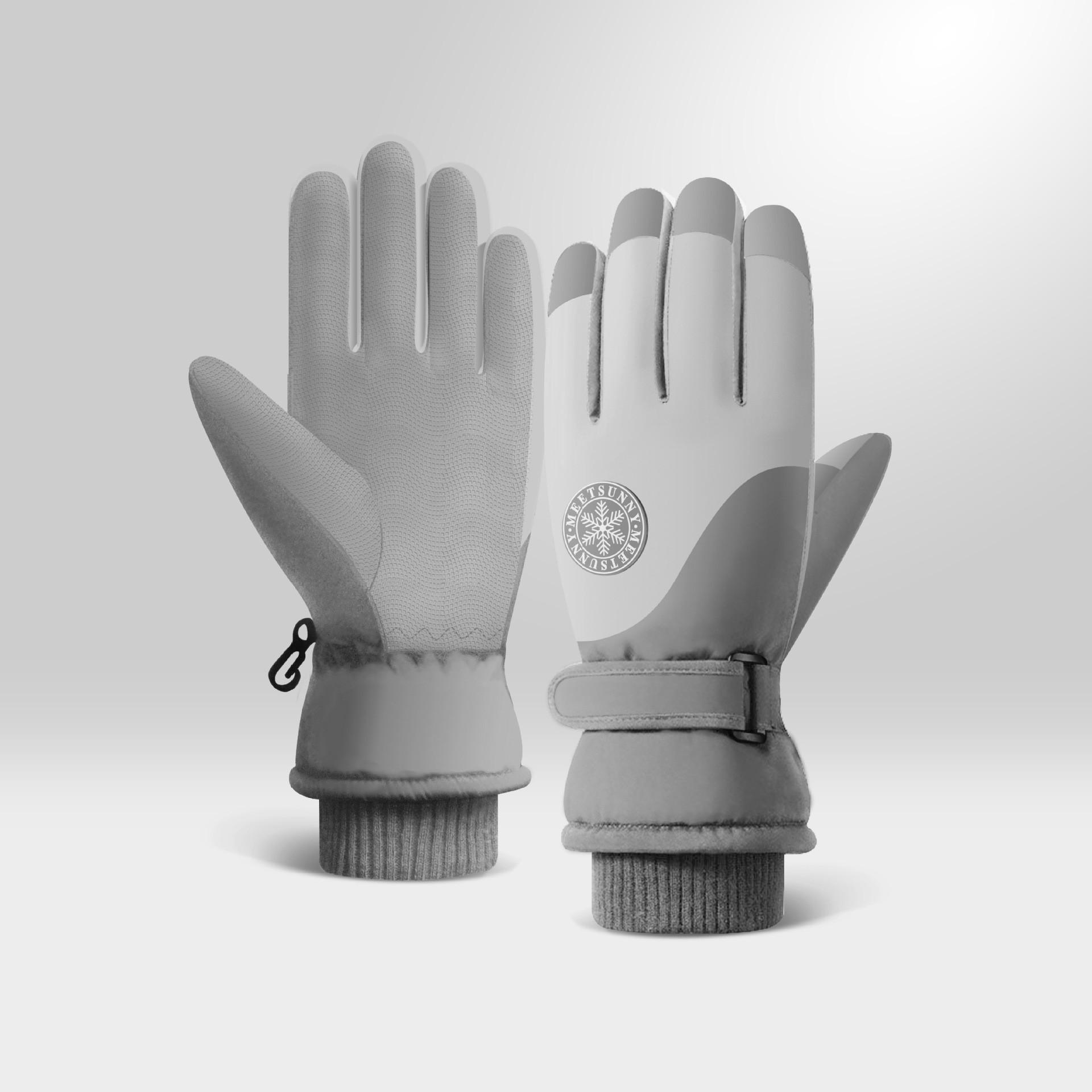 High Quality Custom Hand Warm Sports Safety Gloves Men & Women Cheap Fashion Skigloves Grip L чёрный