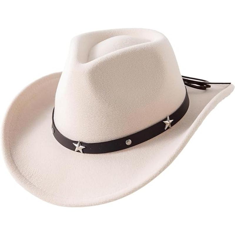 

JYL TS DIY Топ в форме сердца Ковбойская шляпа Унисекс Западный Джазовый Шляпа из фетра Фетр beige_M(57-59cm） мандариновый