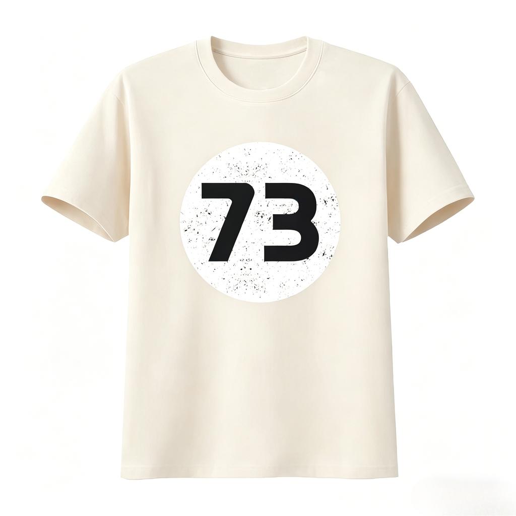 73 T Shirt Birthday Fashion Present Funny Number Print Soft Breathable Top for Everyday Wear Unisexs Clothing 2026 Summer T Shirt