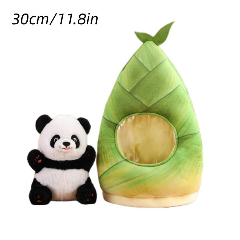 

1 In 2 Bamboo Shoots Panda Plush Doll Toy Cute Pendant Bag Children Kids Gift Panda,30cm/11.81in