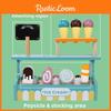 Wooden Ice Cream Store Role Play Toy Set For Early Childhood Gifts Learning