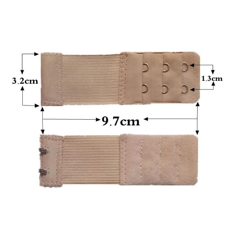 1PC/ Newly Women Bra Extender 3 Rows 2 Hooks Elastic Adjustable Lengthen Clasp for Underwear