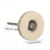 5/10/20 Pcs Metal Grinding Polishing Polishing Wheel Brush Kit, 25mm Rotary Brush and 25mm Round Felt for Rotating Tools