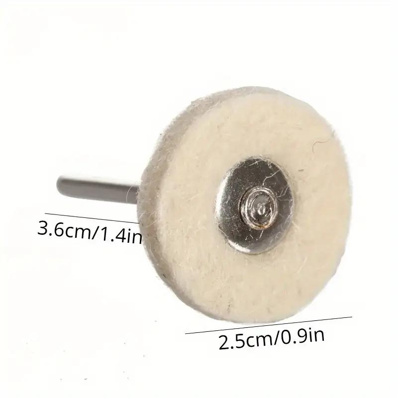 5/10/20 Pcs Metal Grinding Polishing Polishing Wheel Brush Kit, 25mm Rotary Brush and 25mm Round Felt for Rotating Tools