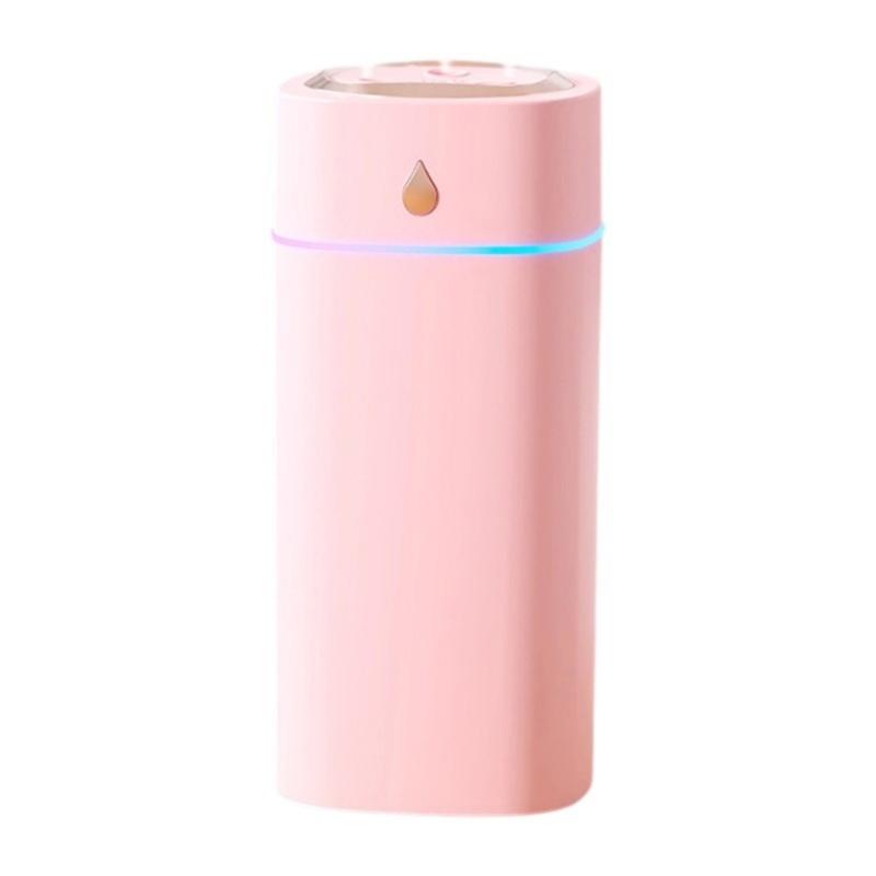 Mechanical USB Humidifier Quiet Large Misting Humidifier Sprayer Atomizer 600ml Large Capacity Household Humidifier розовый
