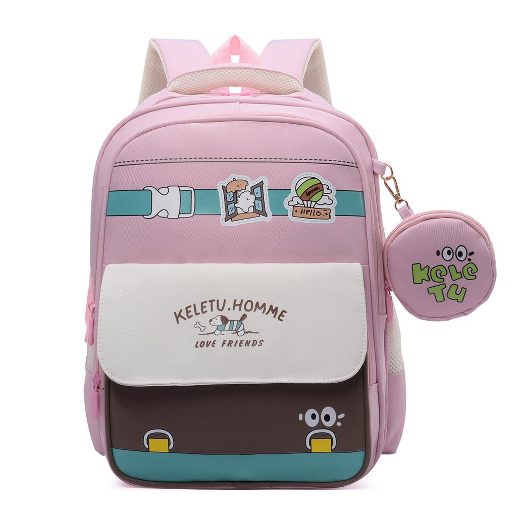Elementary School School Bag New Lightweight Burden Reduction Backpack Large Capacity Leisure Travel Children's Backpack