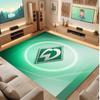 Werder Bremen Fußball Print Kristall-Samt Teppich, Bequemer Wasserabsorbierender Rutschfester Innenboden Teppich