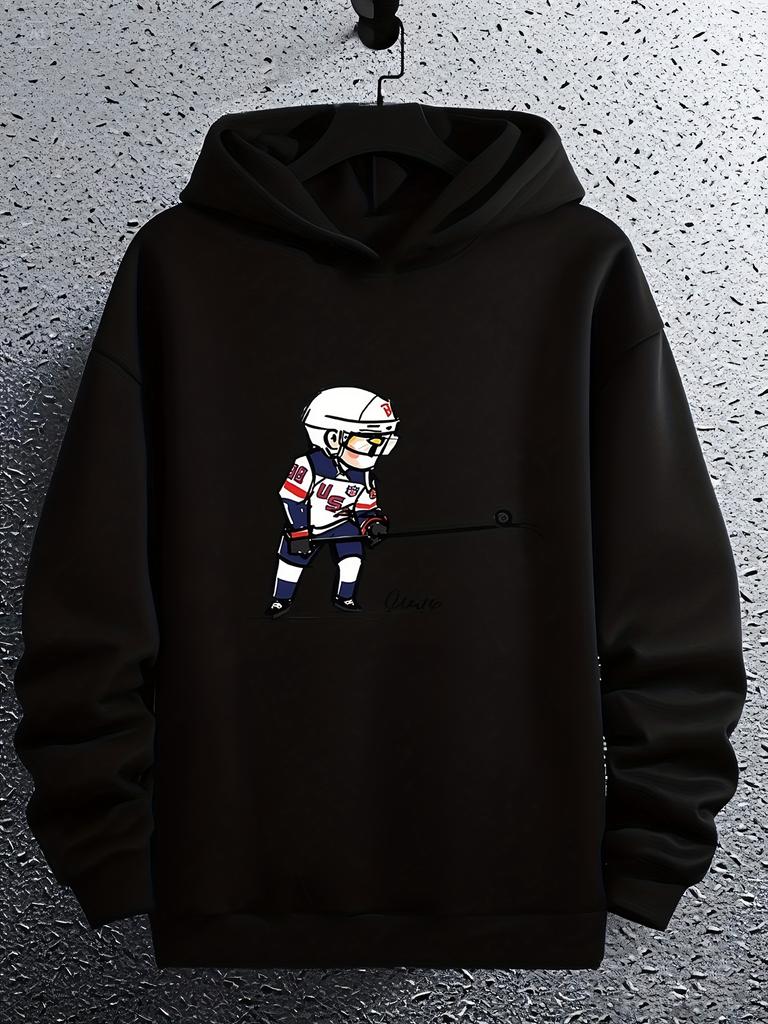 Casual Winter Hoodie - 100% Polyester Knit