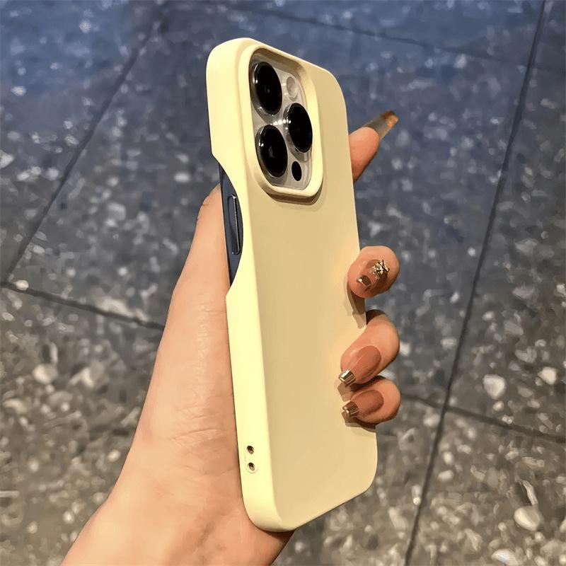 

Чехол для мобильного телефона iPhone 15 14 Простой 13 Мягкий силиконовый 12 Матовый защитный чехол Apple 15Plus белый