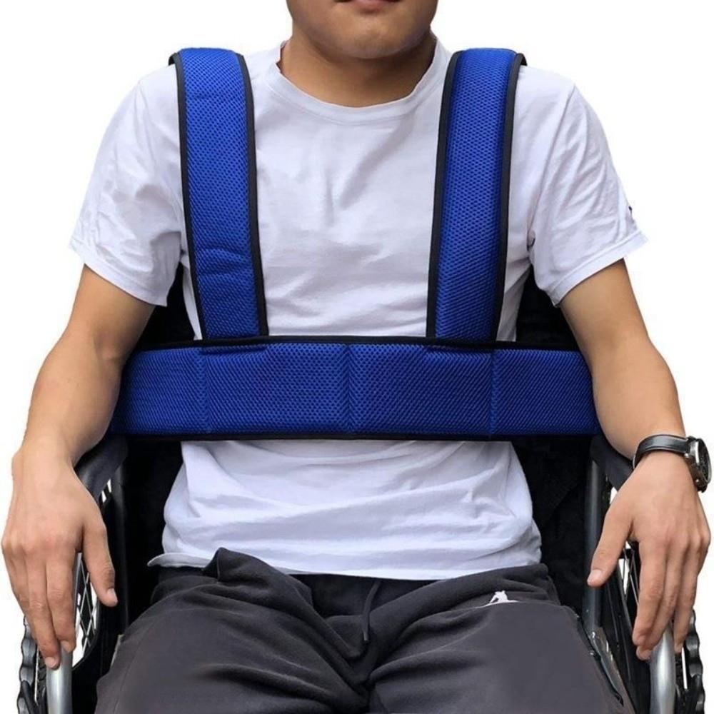 Breathable Mesh Wheelchair Safety Belt Non-Slip Adjustable Straps Fall Prevention Band Comfortable 360° Design Elderly Seat Belt