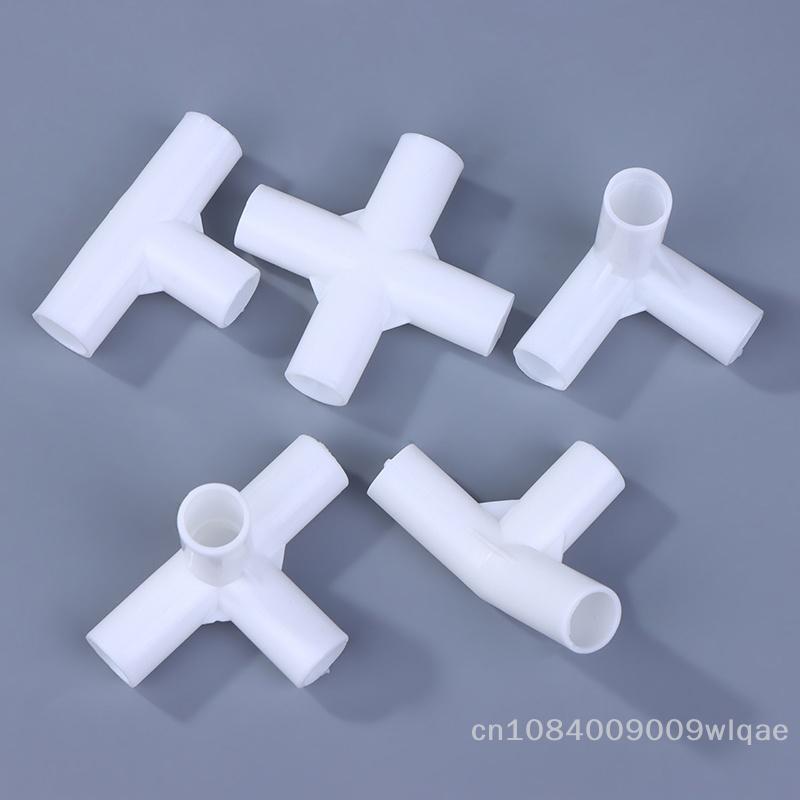 10 Pcs Plastic 3-Way Tube Connector - 3D Right Angle Tee Joint Fitting for Tent Poles and Mosquito Net Frames