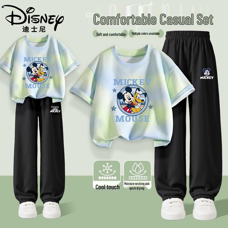 Disney Kids  Casual Cotton Short Sleeve T-Shirt & Shorts Set 160