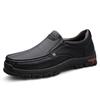 Fashion Retro Style Genuine Leather Men's Business Casual Shoes Soft Sole Anti-Slip Breathable 2025 New Dress Shoes for Daily Commuting