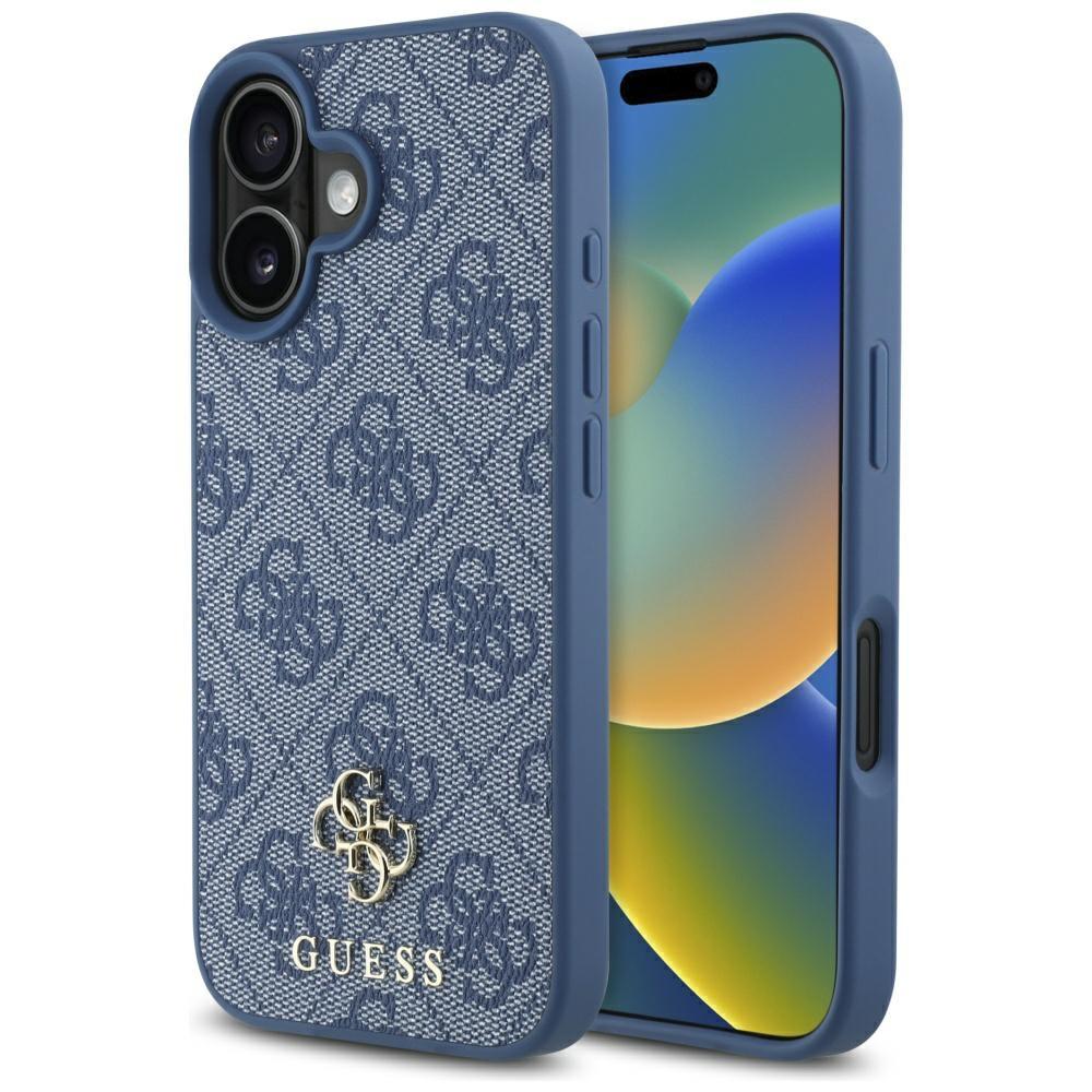 Guess Hc Pu 4G Small 4G And Classic Case For iPhone 16 Magsafe Blue