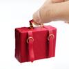 Dollhouse Miniature Suitcase Wood Briefcase DIY Handbag Ornament 1/6 1/12 Scale Dolls Accessories Photo Props Micro Landscape Decor