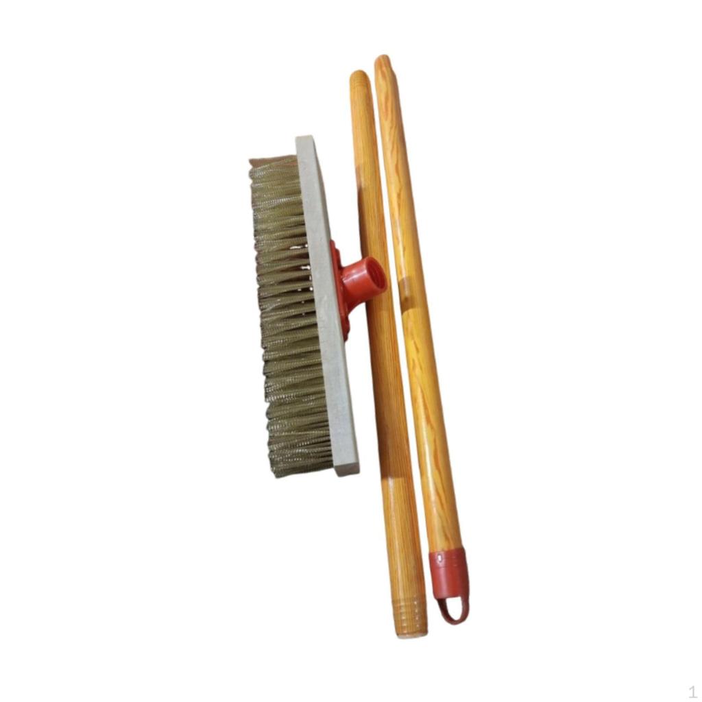 Floor Scrub Brush Remover Outdoor Broom Metal Scrubber for Garage Rough Surface Garden