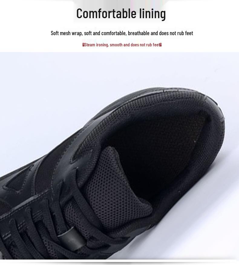 Men's Black Wear-Resistant Ultra-Light Running & Training Shoes for Firefighting and Military Fans