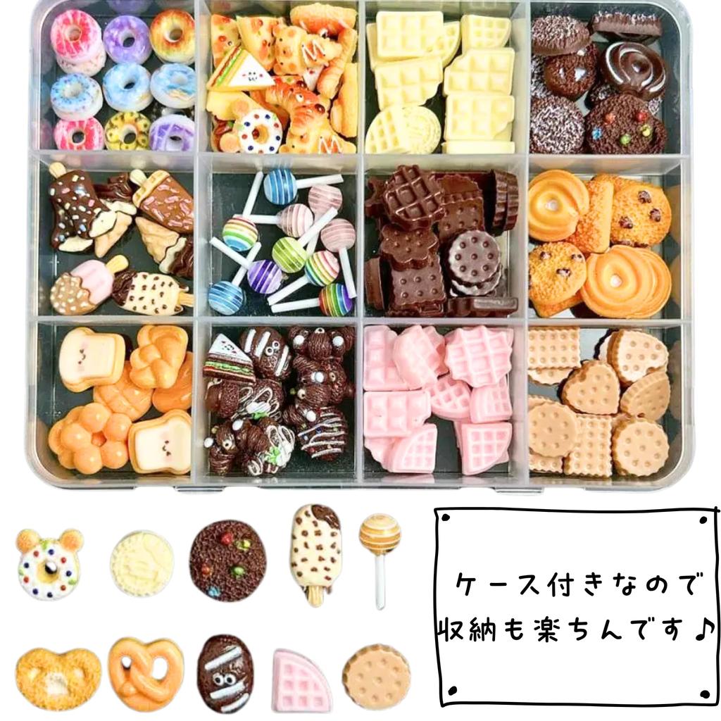 Bulk 90 Sweets Snacks Set 30 Perfect for Nail Jewelry and Handmade 3D Cute and Stylish Sweets [Comfortable Suyasuwa] & (Over Varieties) - Small, Art,