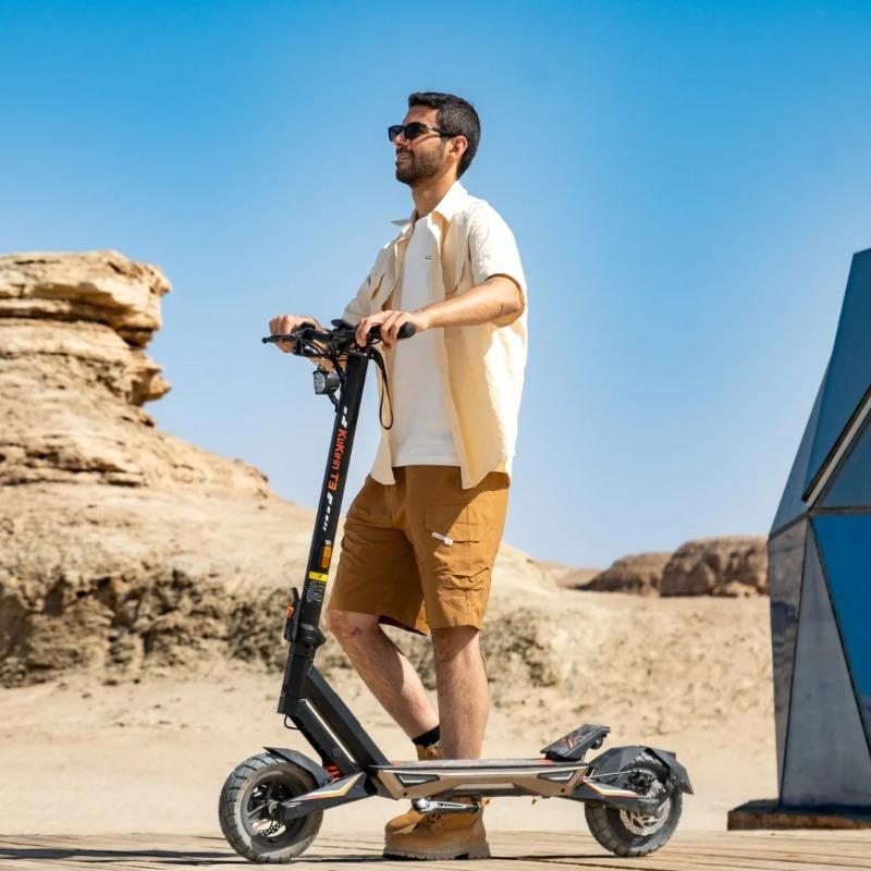 KuKirin T3 Electric Scooter for Adults, 800W Motor, 48V 15.6Ah Battery, 45KM/H Speed, 58KM Range, 10" Tubeless Tires, Foldable E-Scooter