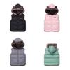 Gilet Imbottito in Cotone con Cappuccio per Bambini, Autunno/Inverno 2026 Unisex Caldo con Interno in Pile per Bambini.
