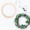 6Pcs Round Wreath Frames Wooden DIY Craft Base for Xmas Decor Garden Patio Rustic Home Wall Art Wreath Form Rack