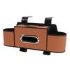 Car Back Seat Organizer with Cup Holder Tissue Dispenser Hooks Multifunctional Seat Back Storage Box for SUV Truck Sedan
