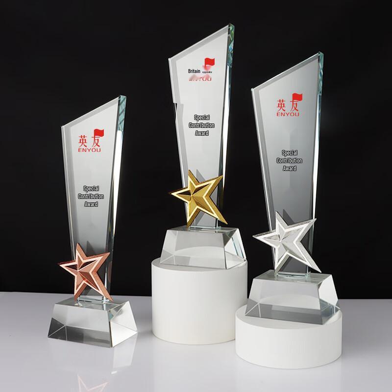 ENYOU Five-pointed Star Crystal Award Trophy