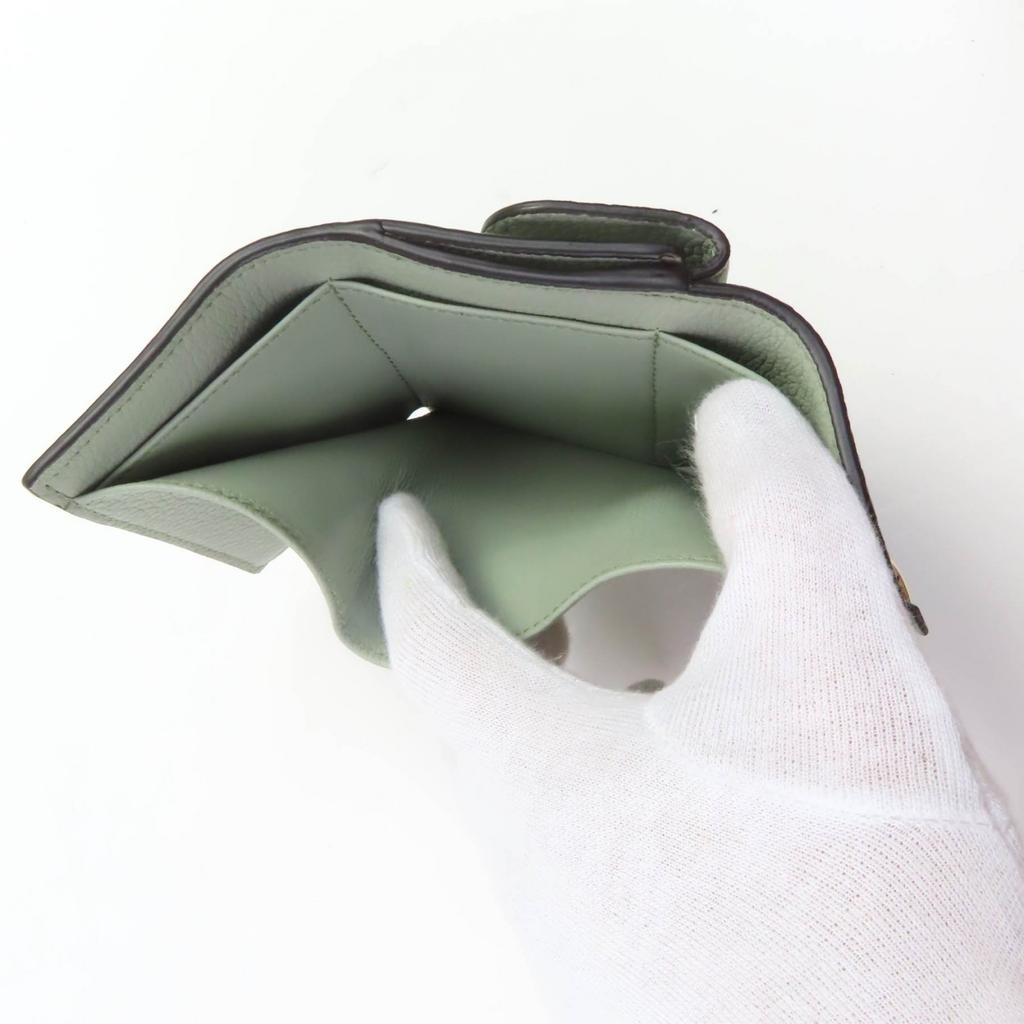 Chloe Dreifach-Geldbörse ALPHABET MINI TRIFOLD Leder Damen A3689460 Gebraucht