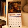 Hooglandkoe Wandkalender 2027 Grappige Kalender, Schattig Boerderijdier 12 Maanden Kantoor Ophanging Schotse Planner voor Rustieke Huisdecoratie Kunst Woonkamer