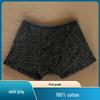 2-Pack Men's 100% Cotton Boxer Briefs: Washable, Durable, Mid-Rise, Comfortable, Breathable, Skin-Friendly, Moisture-Wicking.