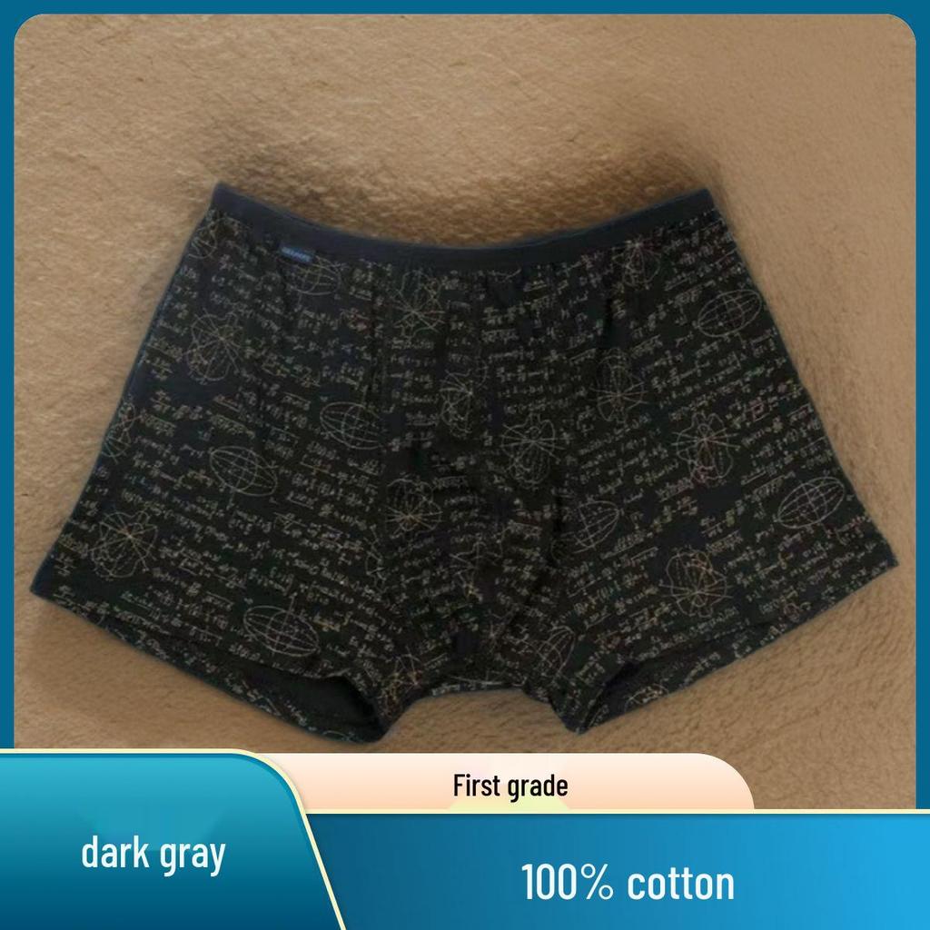 2-Pack Men's 100% Cotton Boxer Briefs: Washable, Durable, Mid-Rise, Comfortable, Breathable, Skin-Friendly, Moisture-Wicking.