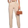 Women S Solid Color Slim Fit Casual Pants With Pockets Long Length