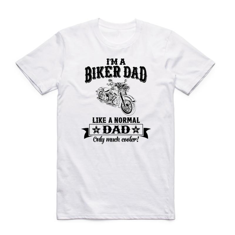 2026 Print I'm A Biker Dad Grandpa Men T Shirt Summer Short Sleeve O-Neck Casual Motorcycle Homme Tshirt