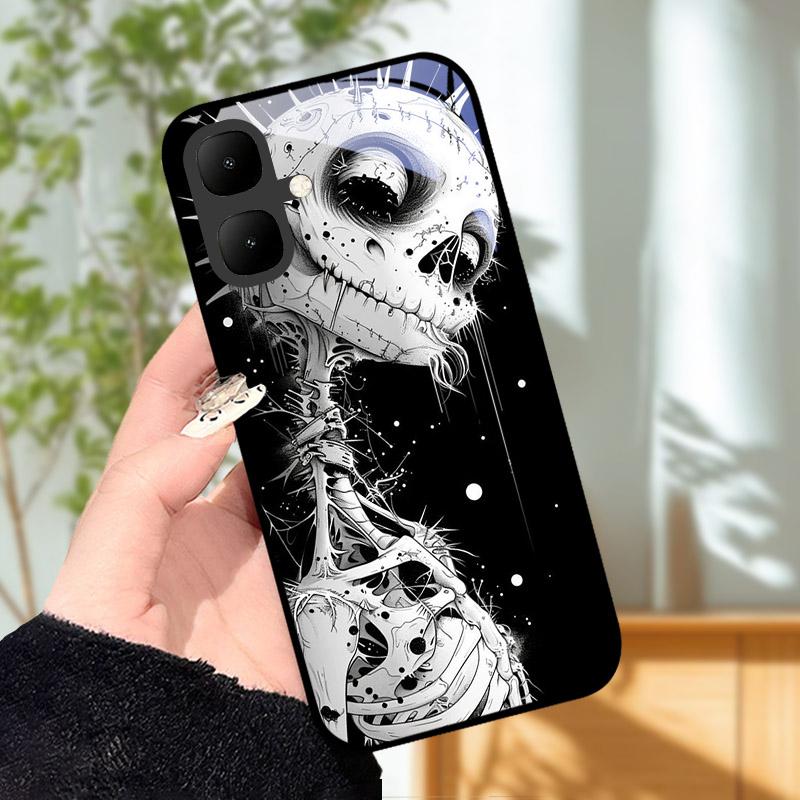 For Infinix Smart 10 X6725 Case Tempered Glass Shockproof Back Cover Phone Cases For Tecno Pop 10 Camera Protective Shell Fundas