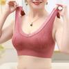 Women Plus Size Wireless Thin Vest Style Daily Comfort Bra
