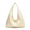 Solid Color Retro PU Tote Bag Tote Bag Underarm Packs Sweet Large Capacity Handbag  Office Worker