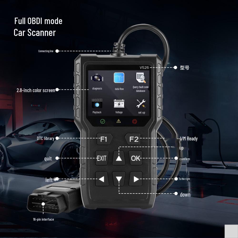 2025 Enhanced OBD2 Car Fault Diagnostic Tool & Light Reset Decoder