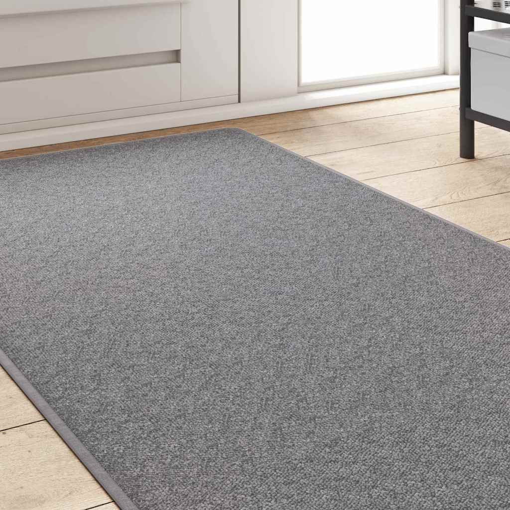 Grey Carpet Runner 80 x 500 cm 100percent Polypropylene