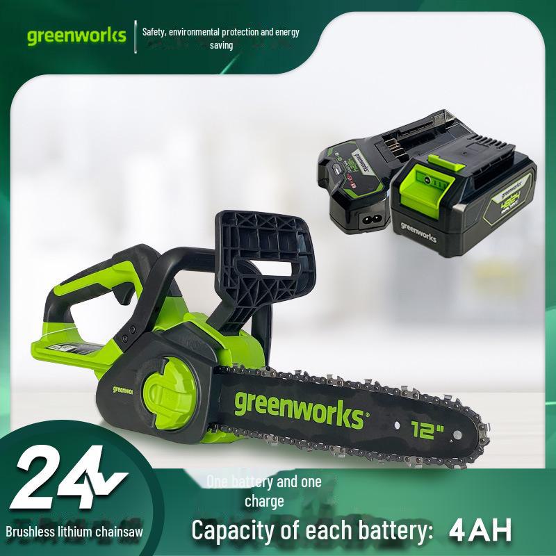 

Greebo Greenworks 24V бесщеточная одноручная электрическая цепная пила