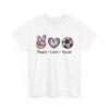 Soccer Shirt, Peace Love Soccer Sports Lovers Player Women Men Shirt