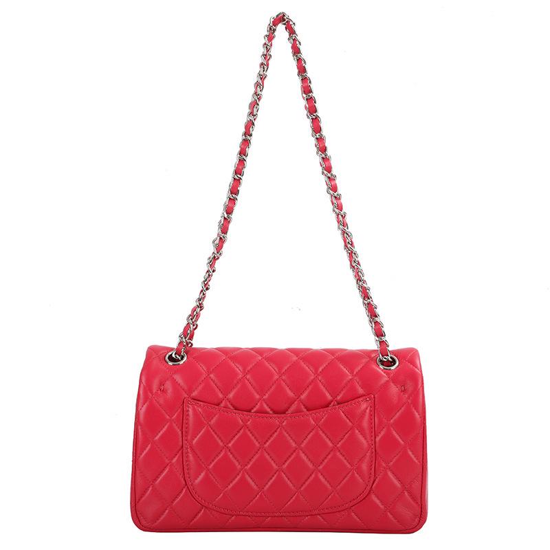 Sheepskin Rhombus Chain Shoulder Bag - 2025 Autumn/Winter Commuter, All-Match, Small Square High-End Ladies' Messenger Bag