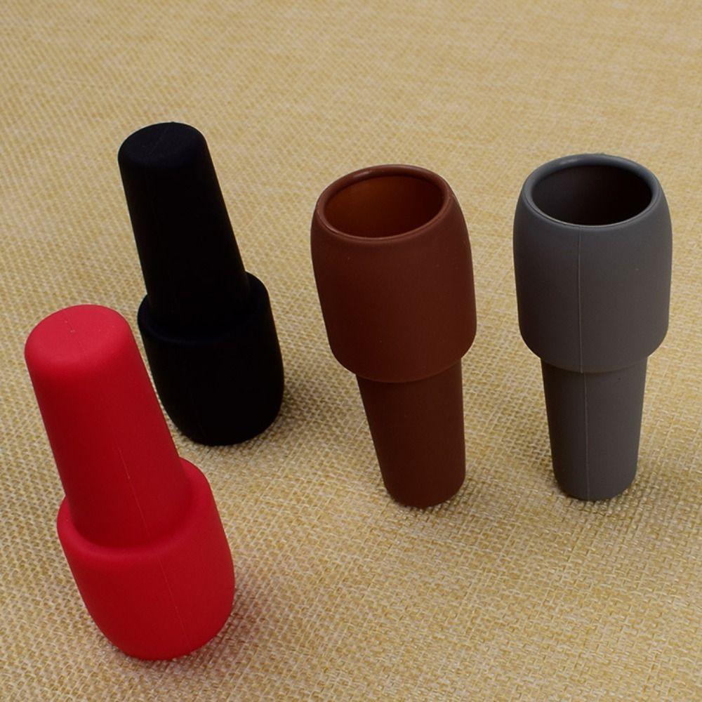 6Pcs Multicolor Silicone Wine Stoppers Reusable Beverage Sealer Wine Bottle Sealer Sparkling Wine