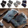 Autumn Winter Half Finger Gloves Thickened Knitting Mittens High Quality Touch Screen Gloves