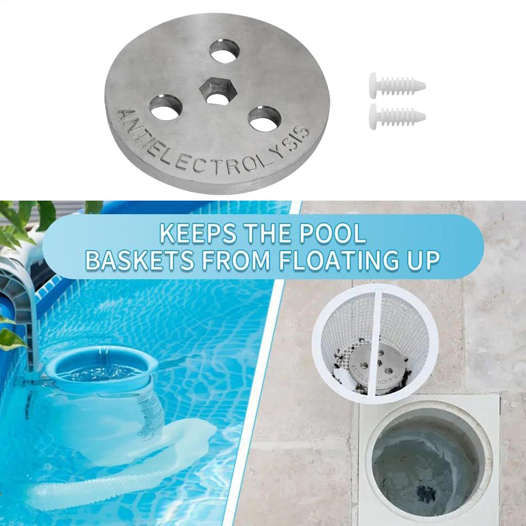 Pool Skimmer Basket Weight Pool Skimmer Weight Zinc Anode Plate Keep Your Skimmer Basket In Place For Salt System Swimming Pool